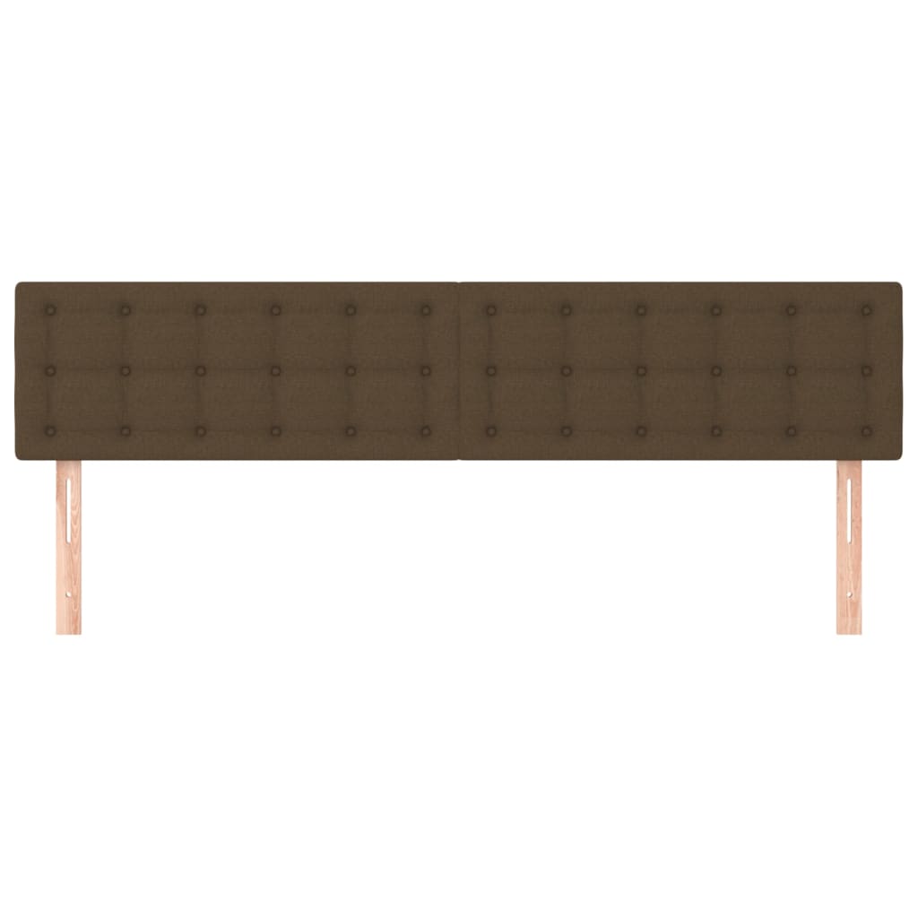 Image Têtes de lit 2 pcs Marron Foncé 90x5x78/88 cm Tissu | Xios Store SNC vidaXL Xios Store SNC