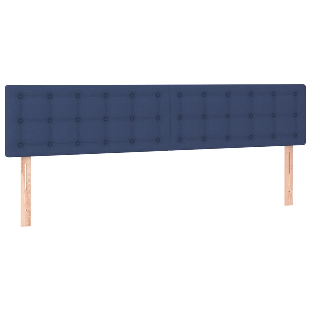 Têtes de lit 2 pcs Bleu 90x5x78/88 cm Tissu Têtes et pieds de lit vidaXL   