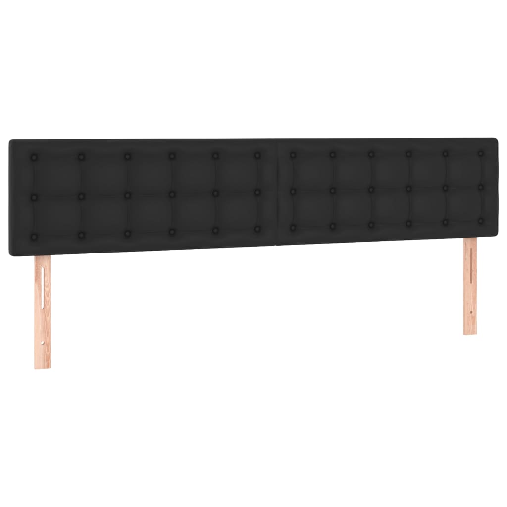 Têtes de lit 2 pcs Noir 90x5x78/88 cm Similicuir Têtes et pieds de lit vidaXL   