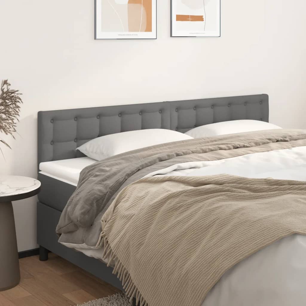 Têtes de lit 2 pcs Gris 90x5x78/88 cm Similicuir Têtes et pieds de lit vidaXL   