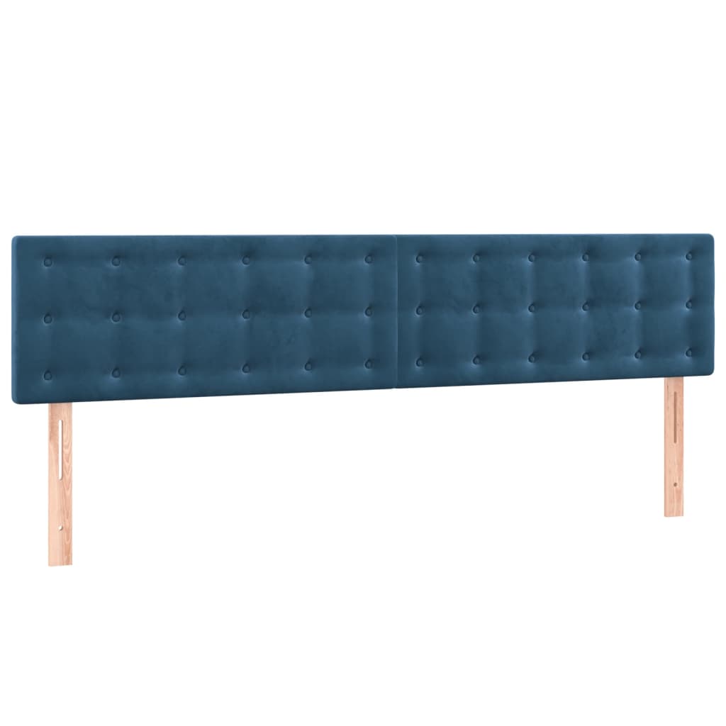 Têtes de lit 2 pcs Bleu foncé 90x5x78/88 cm Velours Têtes et pieds de lit vidaXL   