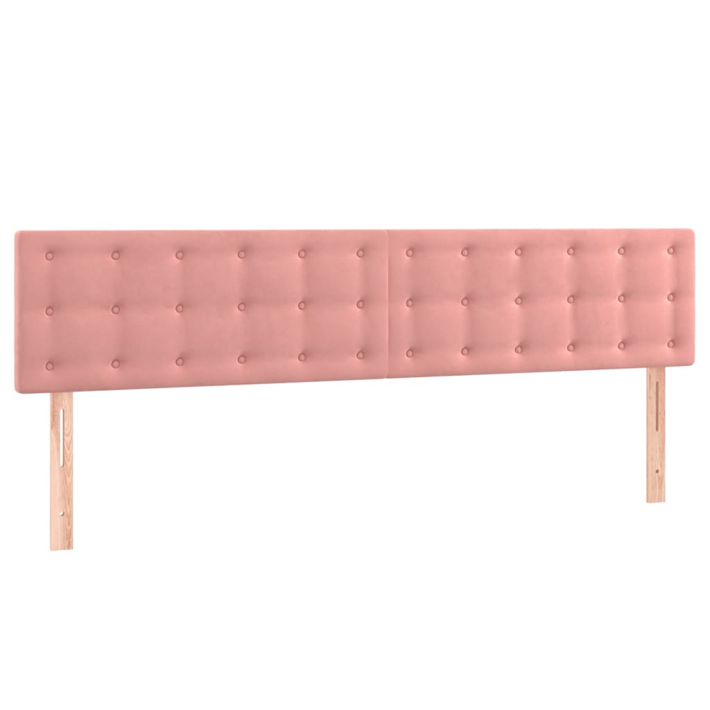 Têtes de lit 2 pcs Rose 90x5x78/88 cm Velours Têtes et pieds de lit vidaXL   