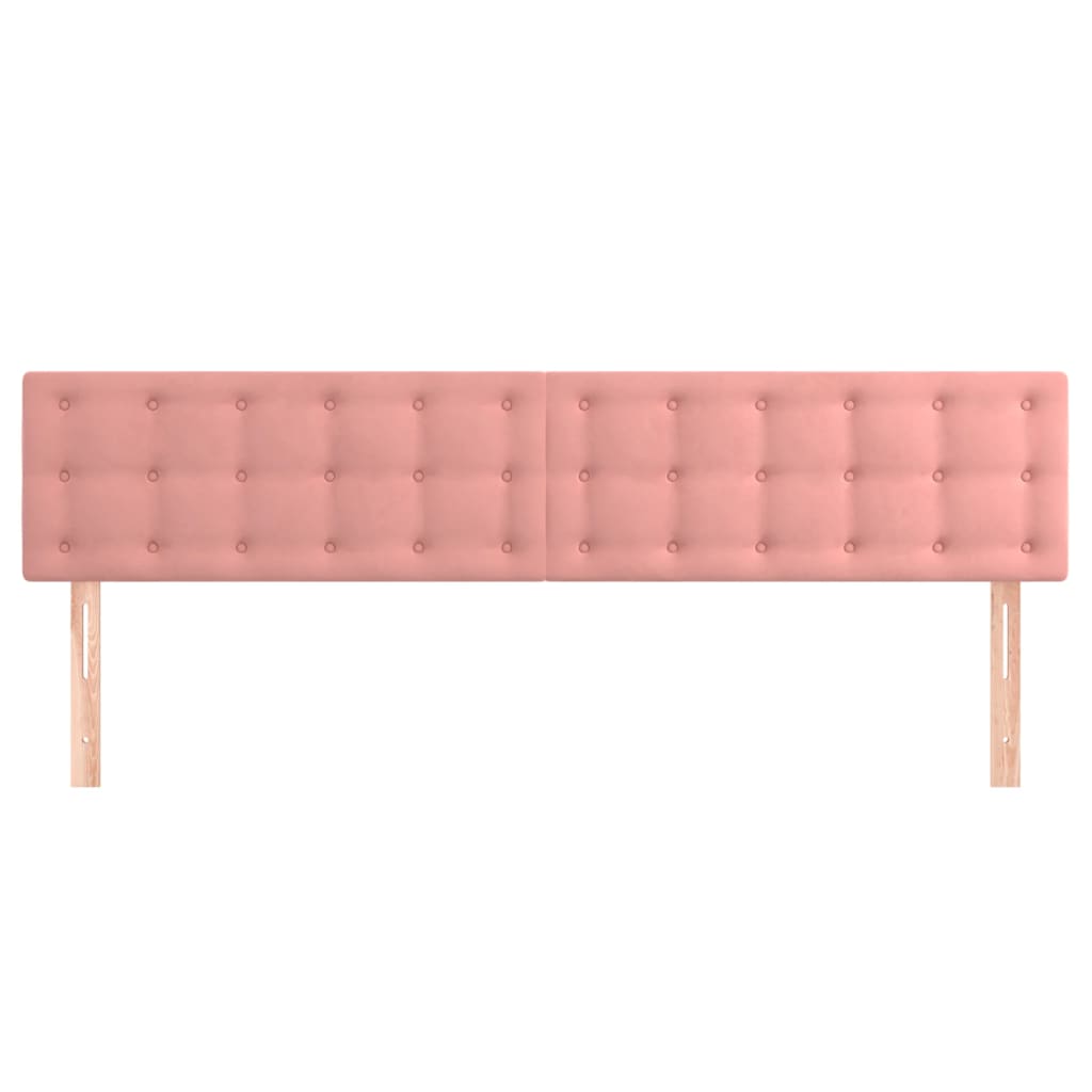 Têtes de lit 2 pcs Rose 90x5x78/88 cm Velours Têtes et pieds de lit vidaXL   