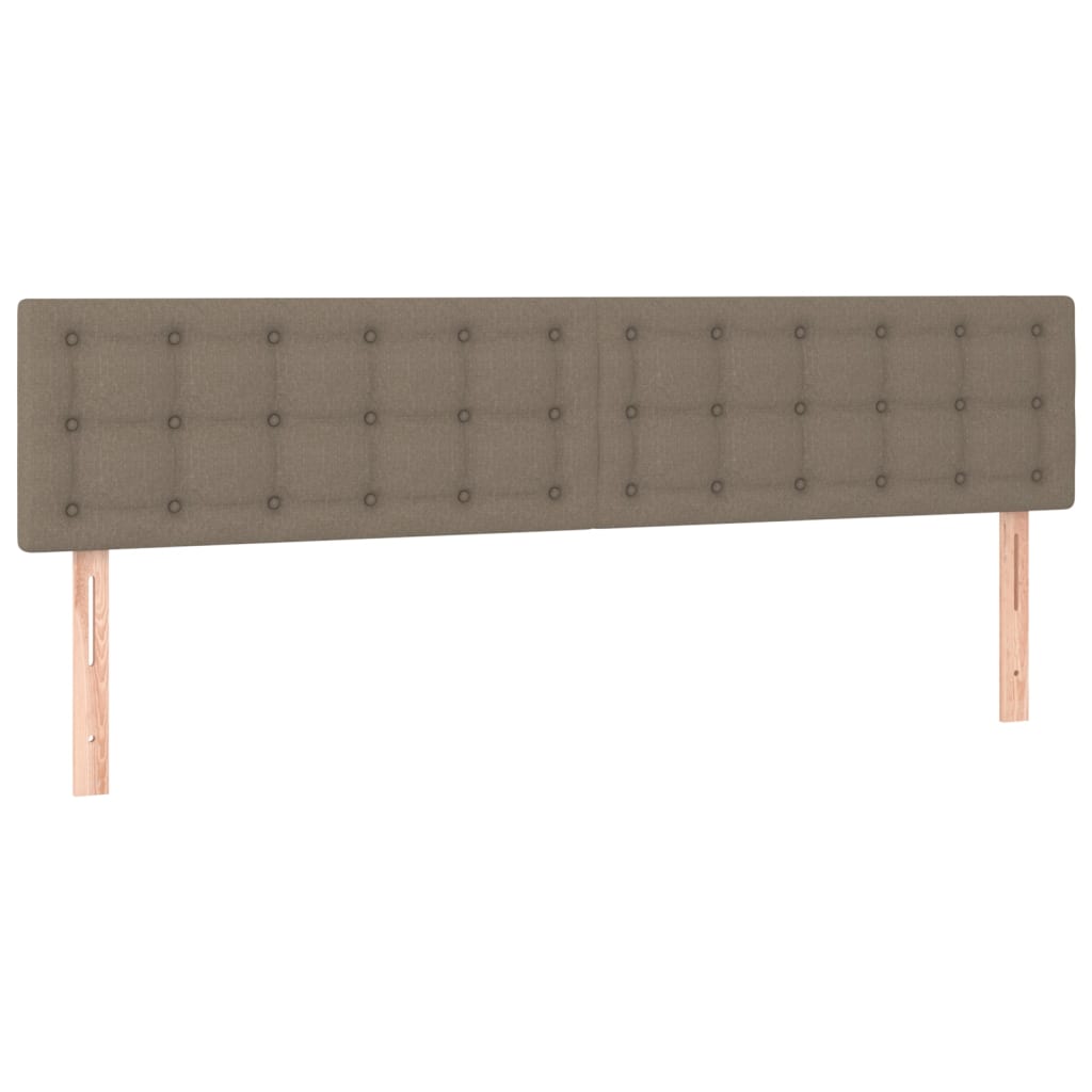 Têtes de lit 2 pcs Taupe 100x5x78/88 cm Tissu Têtes et pieds de lit vidaXL   