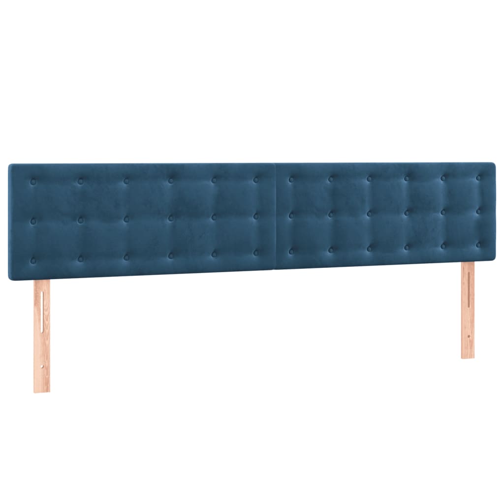 Têtes de lit 2 pcs Bleu foncé 100x5x78/88 cm Velours Têtes et pieds de lit vidaXL   