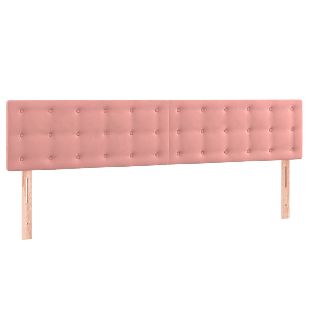 Têtes de lit 2 pcs Rose 100x5x78/88 cm Velours Têtes et pieds de lit vidaXL   