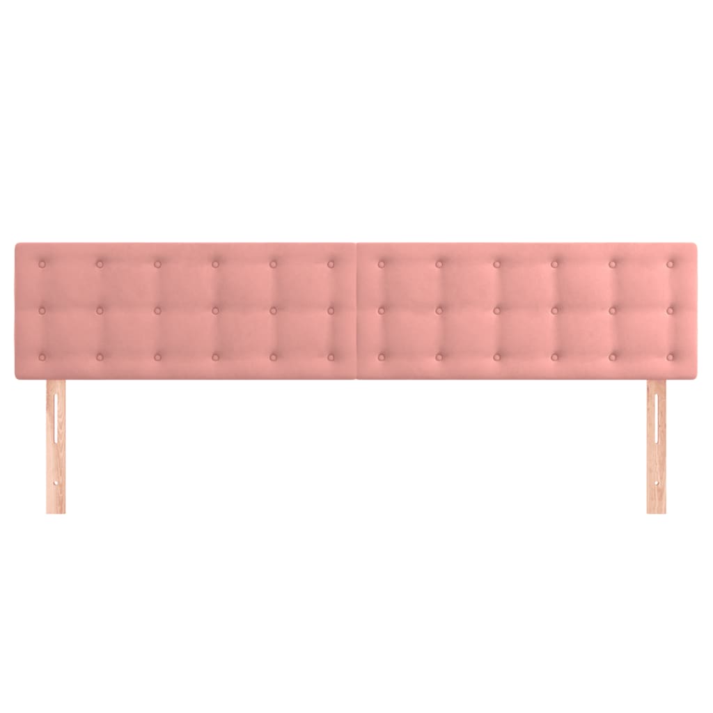 Têtes de lit 2 pcs Rose 100x5x78/88 cm Velours Têtes et pieds de lit vidaXL   