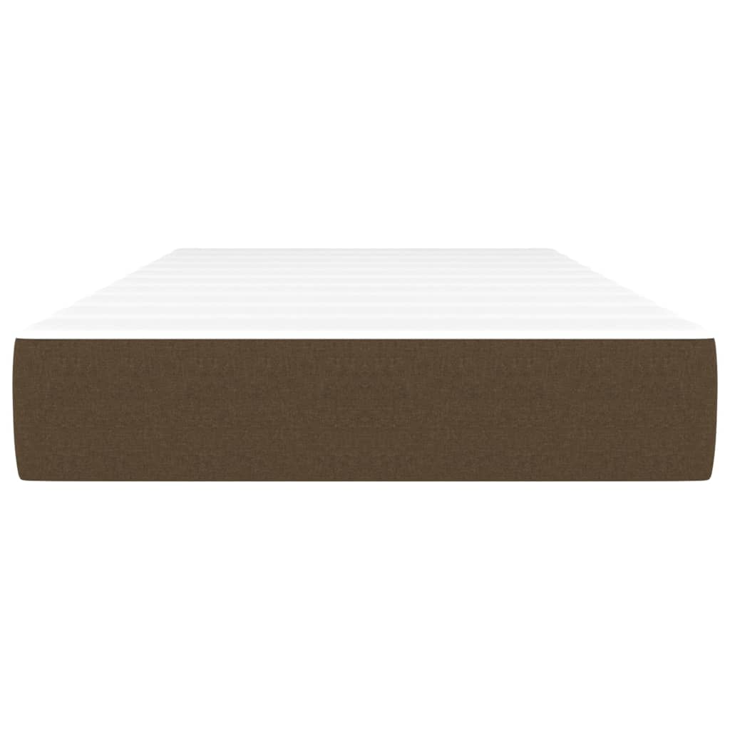 Matelas de lit à ressorts ensachés Marron foncé 80x200x20 cm Matelas vidaXL