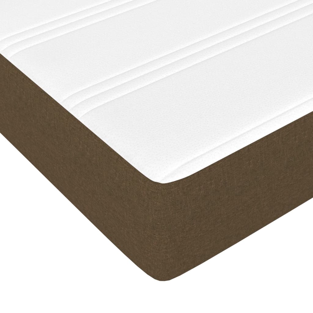 Matelas de lit à ressorts ensachés Marron foncé 80x200x20 cm Matelas vidaXL