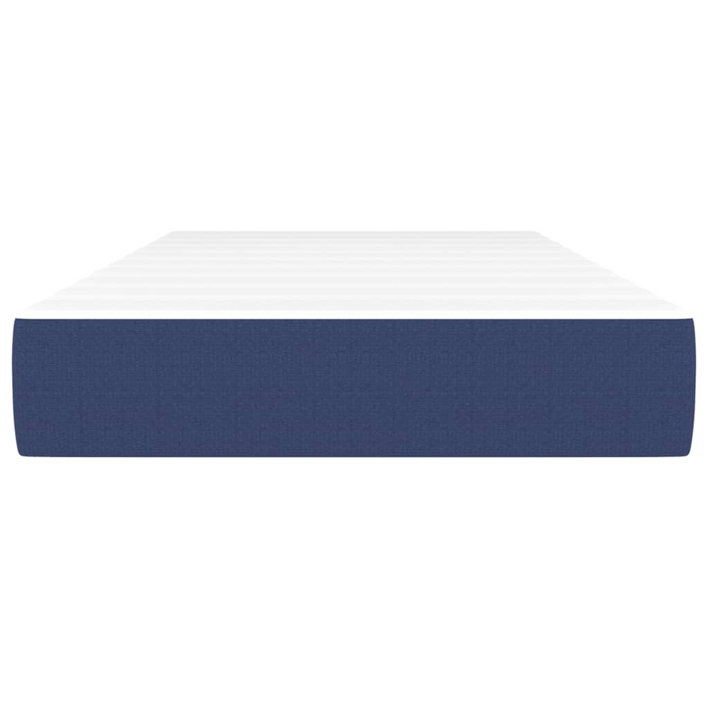 Matelas de lit à ressorts ensachés Bleu 80x200x20 cm Tissu Matelas vidaXL