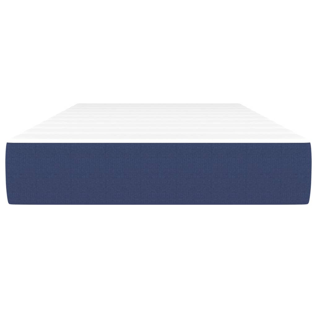 Matelas de lit à ressorts ensachés Bleu 90x190x20 cm Tissu Matelas vidaXL