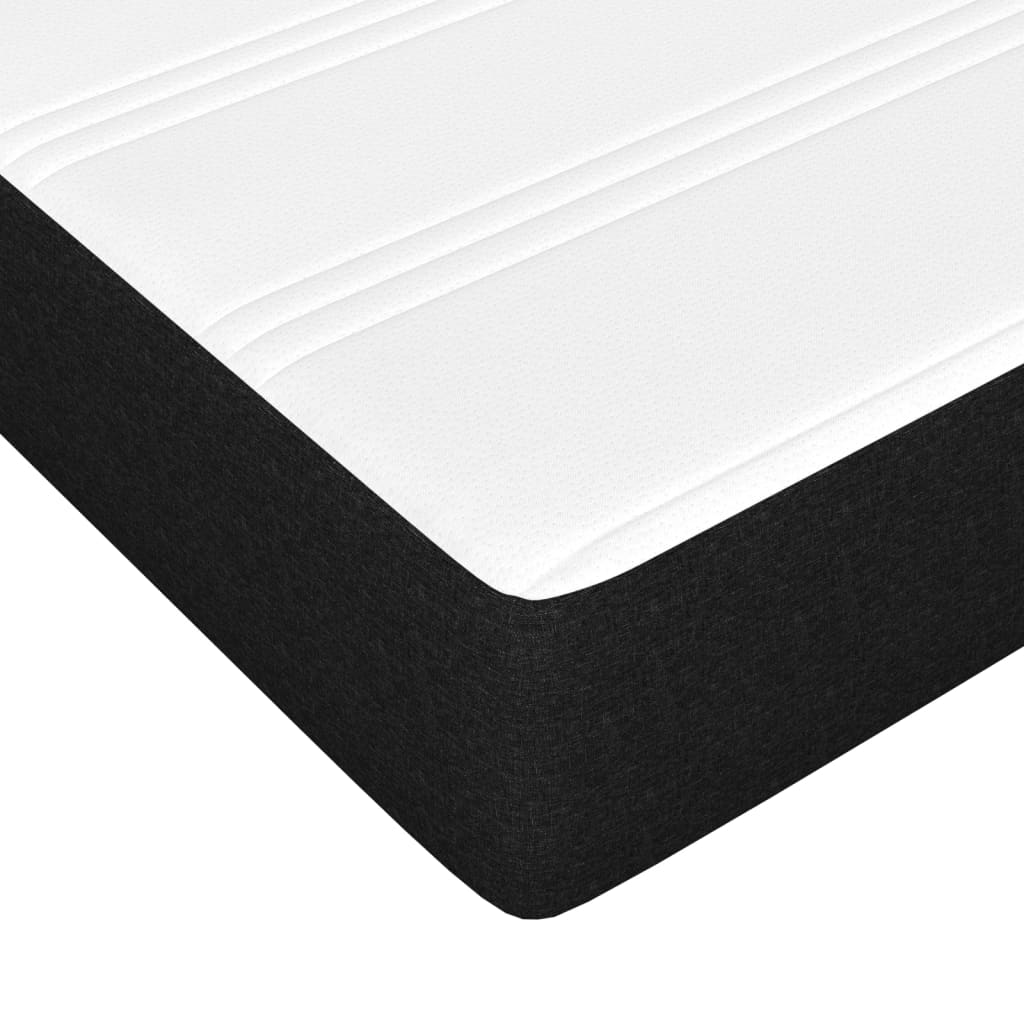 Matelas de lit à ressorts ensachés Noir 90x200x20 cm Tissu Matelas vidaXL