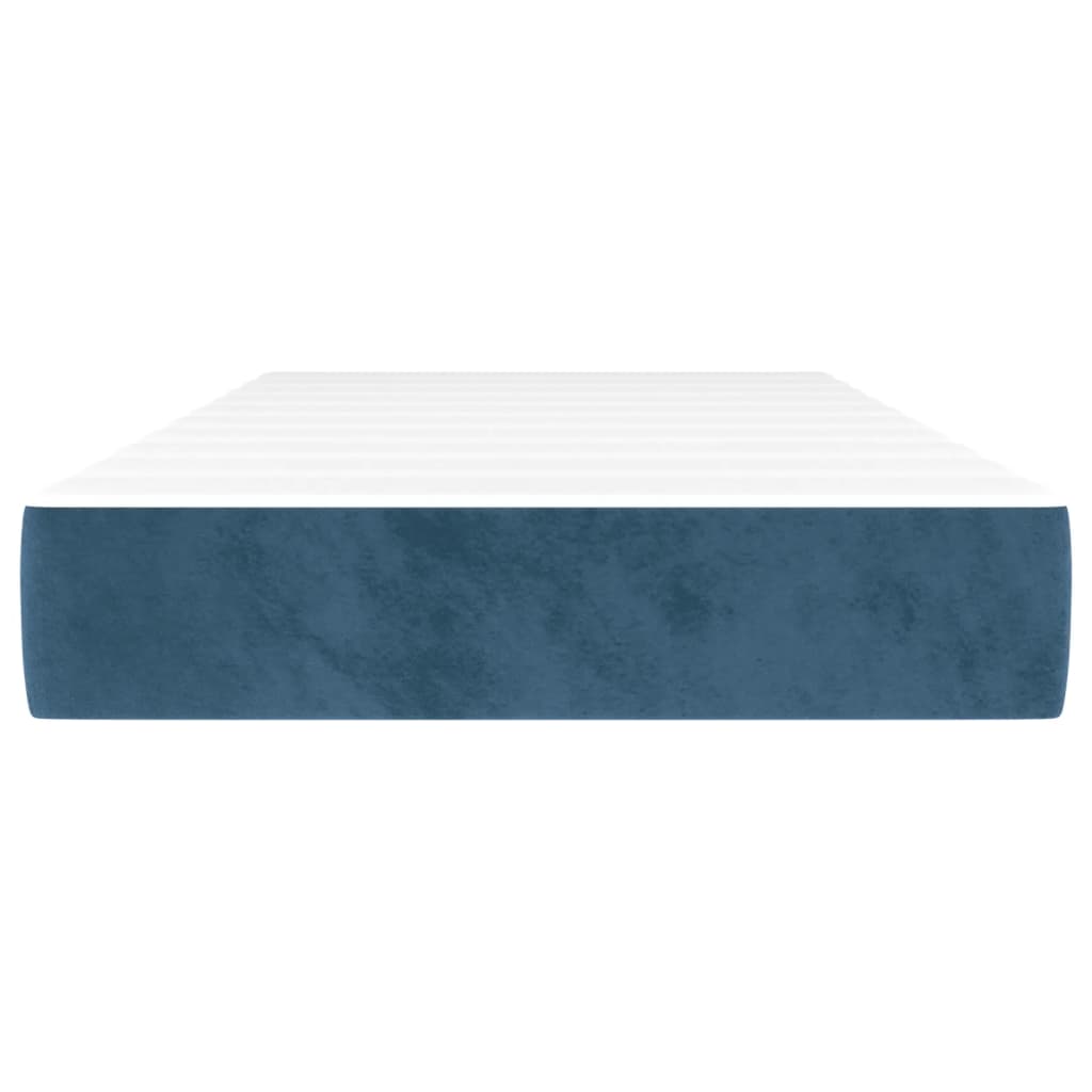 Matelas de lit à ressorts ensachés Bleu foncé 90x200x20 cm Matelas vidaXL