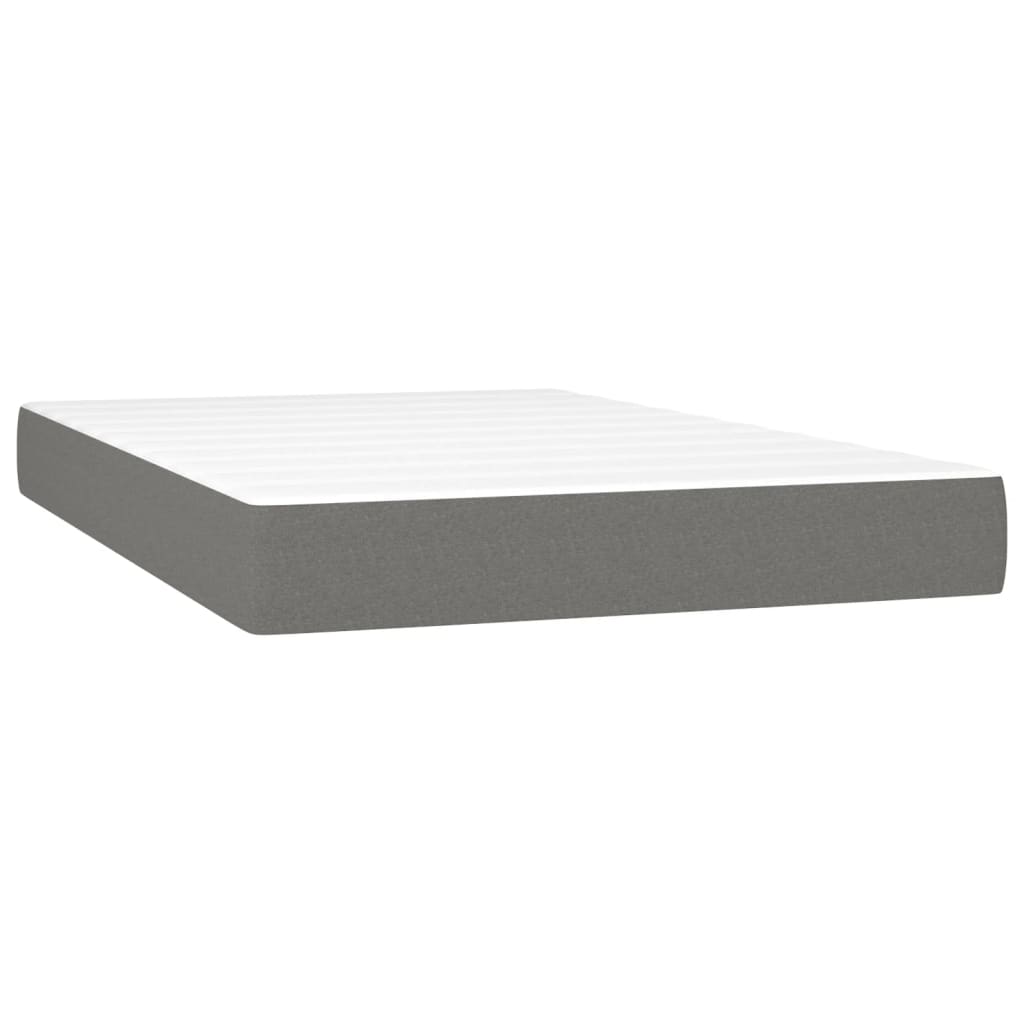 Matelas de lit à ressorts ensachés Gris foncé 120x200x20 cm Matelas vidaXL