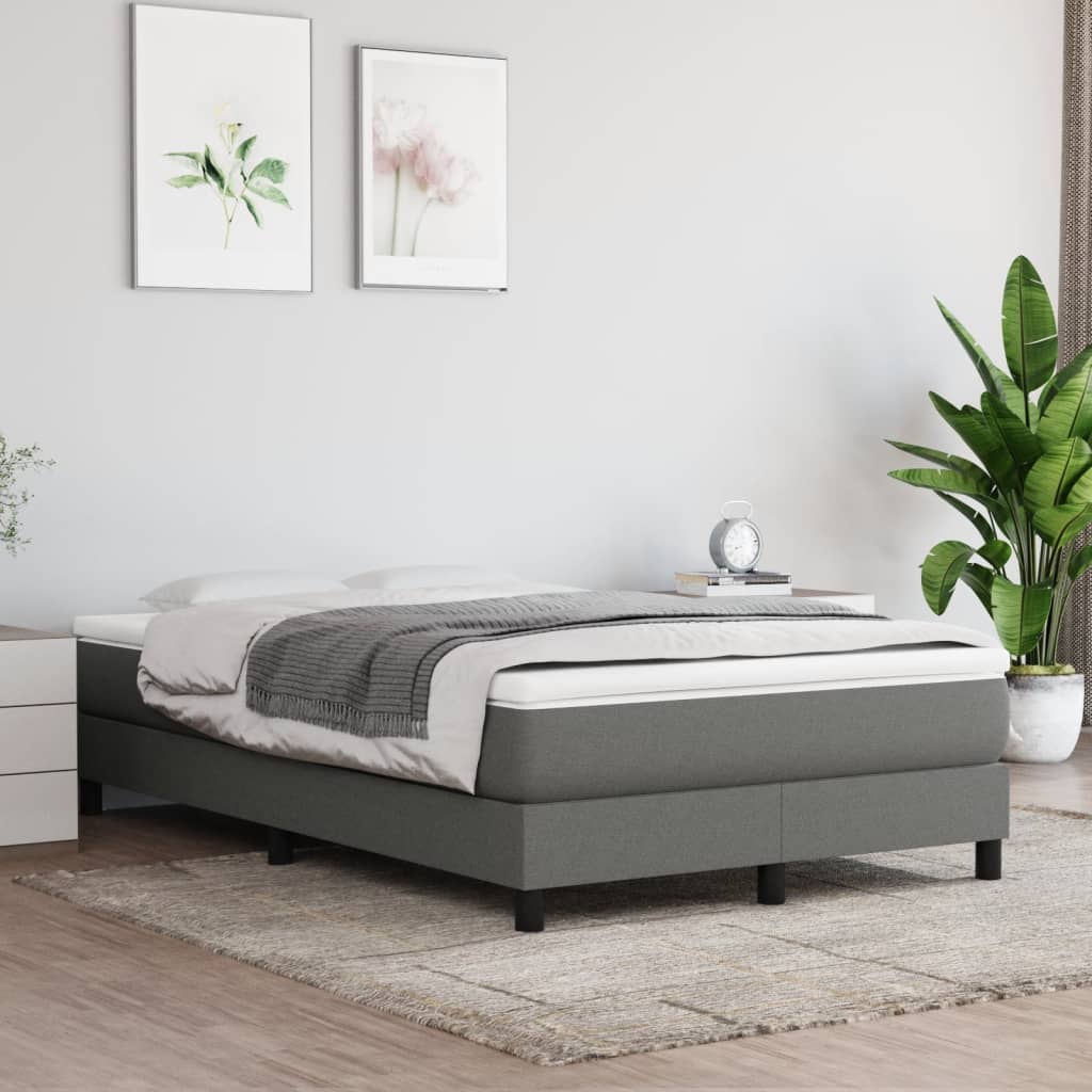 Matelas de lit à ressorts ensachés Gris foncé 120x200x20 cm Matelas vidaXL