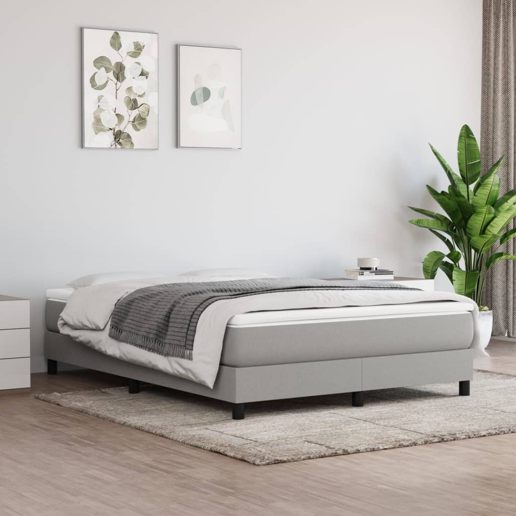 Matelas de lit à ressorts ensachés Gris clair 140x200x20 cm Matelas vidaXL