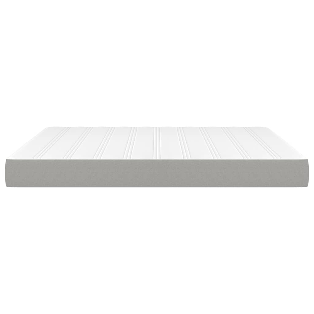 Matelas de lit à ressorts ensachés Gris clair 160x200x20 cm Matelas vidaXL