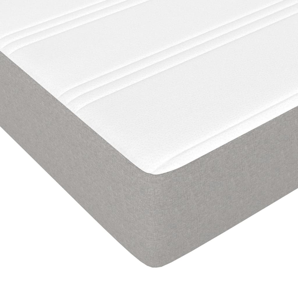 Matelas de lit à ressorts ensachés Gris clair 160x200x20 cm Matelas vidaXL