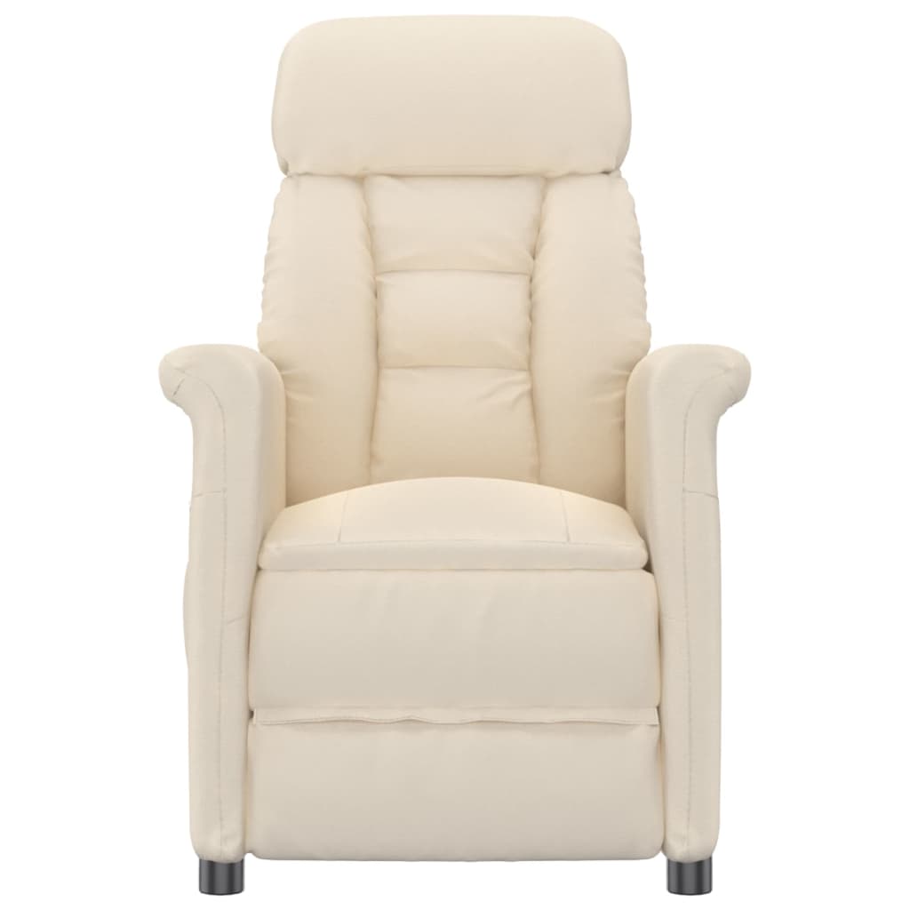 Fauteuil de massage Beige Tissu microfibre Fauteuils électriques vidaXL   