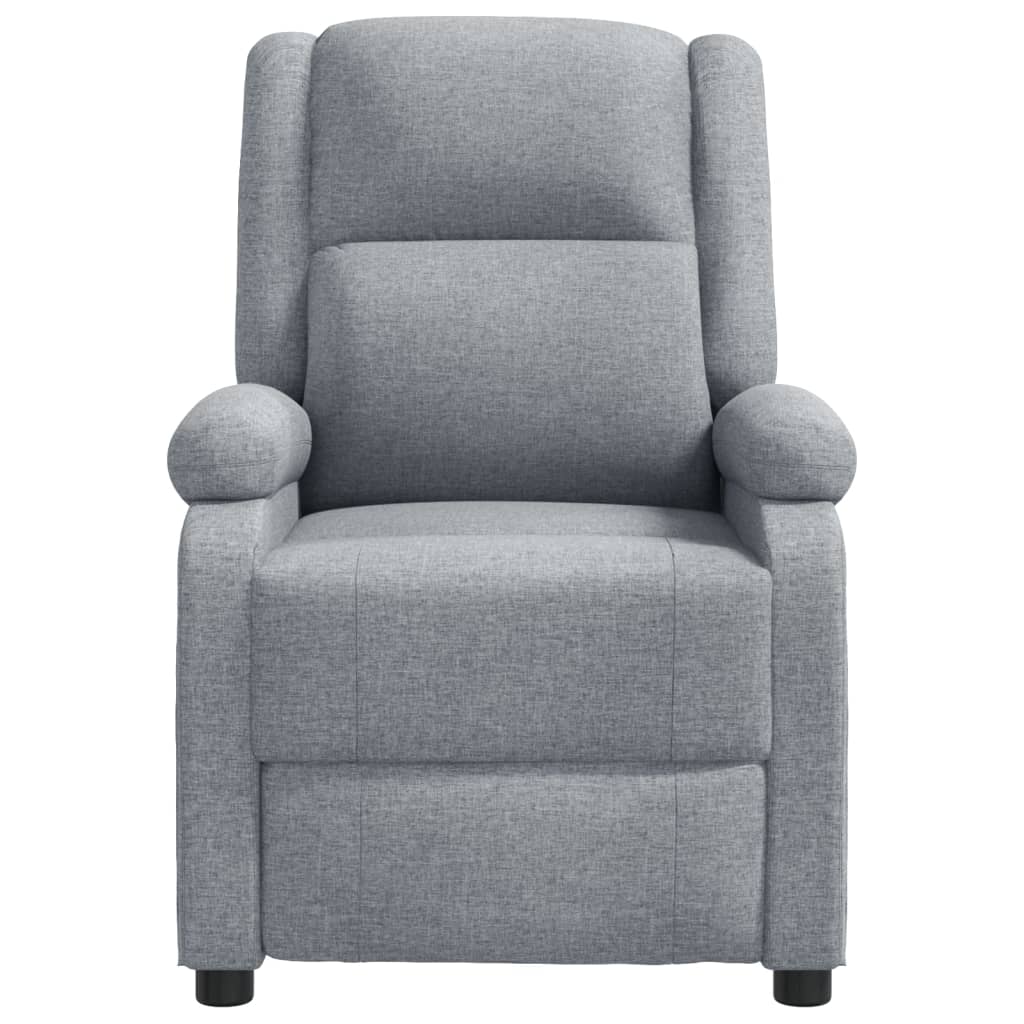 Fauteuil de massage Gris clair Tissu Fauteuils électriques vidaXL   