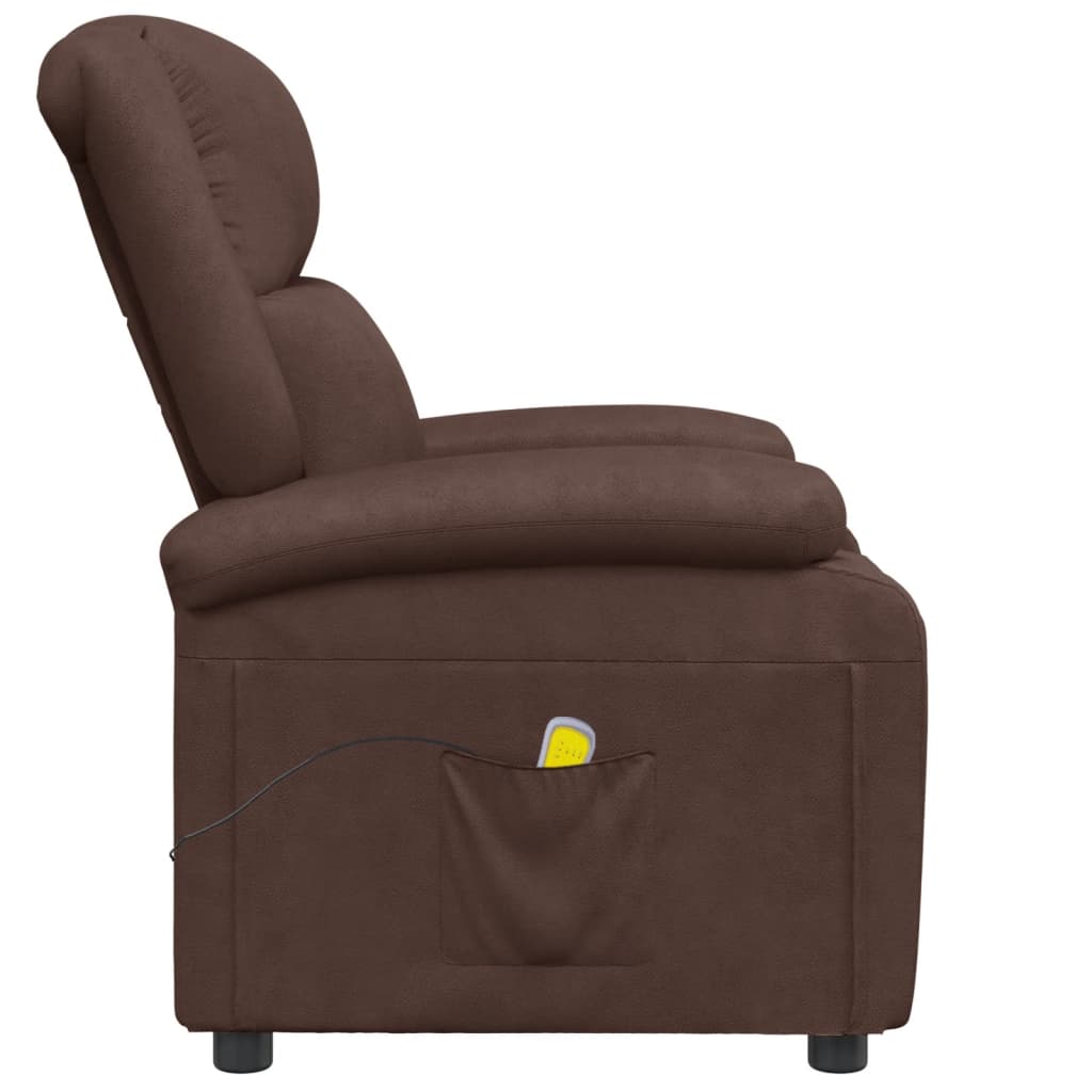 Fauteuil de massage Marron Similicuir Fauteuils électriques vidaXL