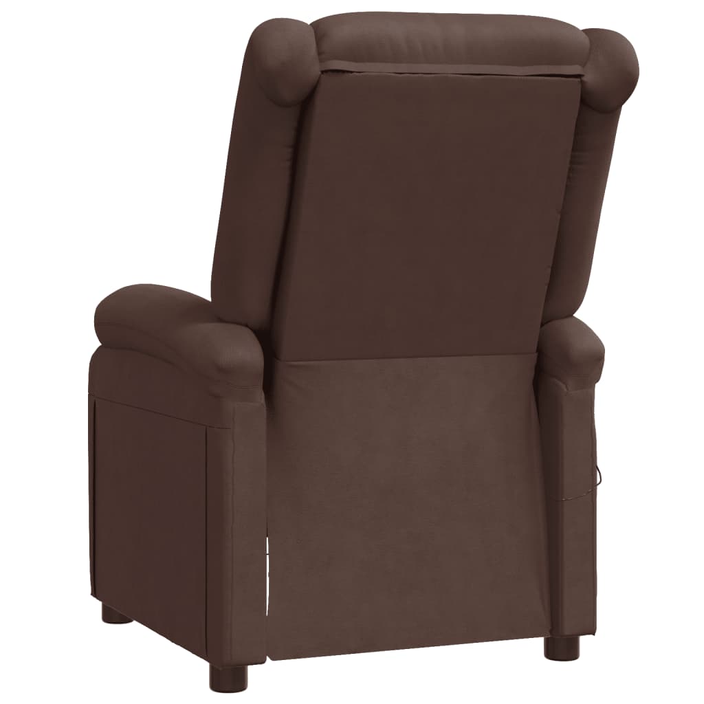 Fauteuil de massage Marron Similicuir Fauteuils électriques vidaXL