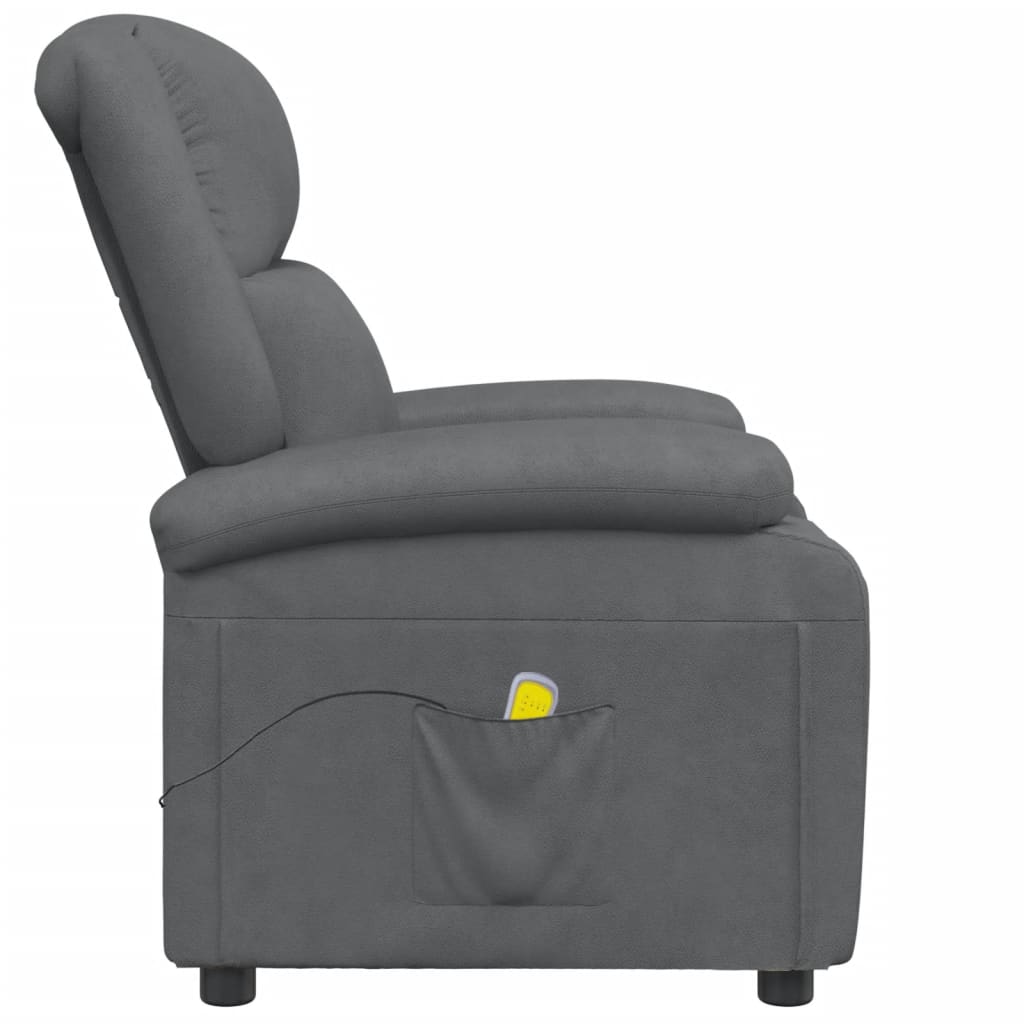 Fauteuil de massage Anthracite Similicuir Fauteuils électriques vidaXL