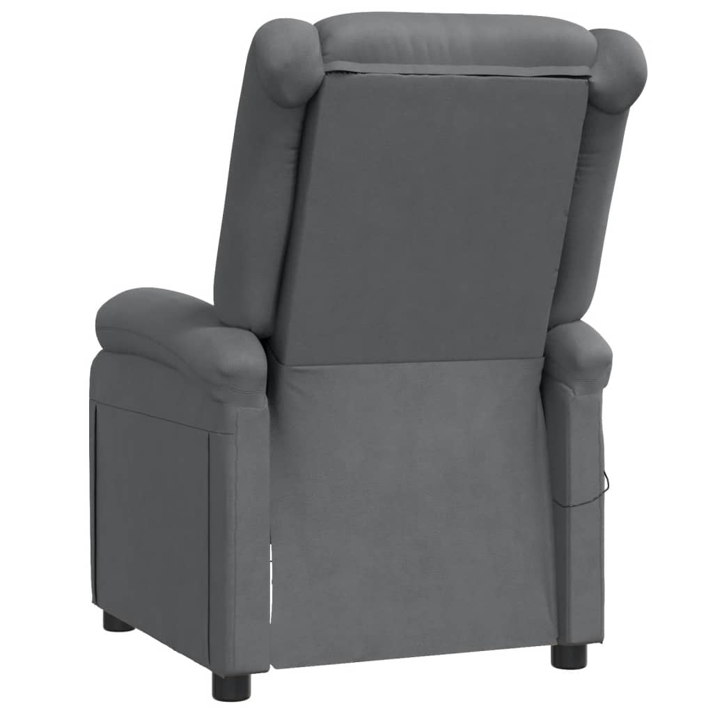 Fauteuil de massage Anthracite Similicuir Fauteuils électriques vidaXL