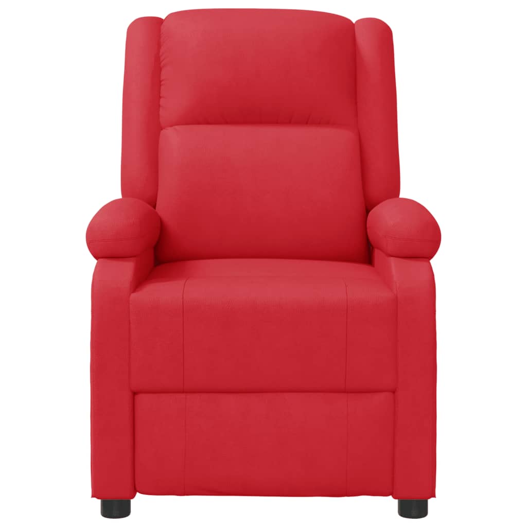 Fauteuil de massage Rouge Similicuir Fauteuils électriques vidaXL