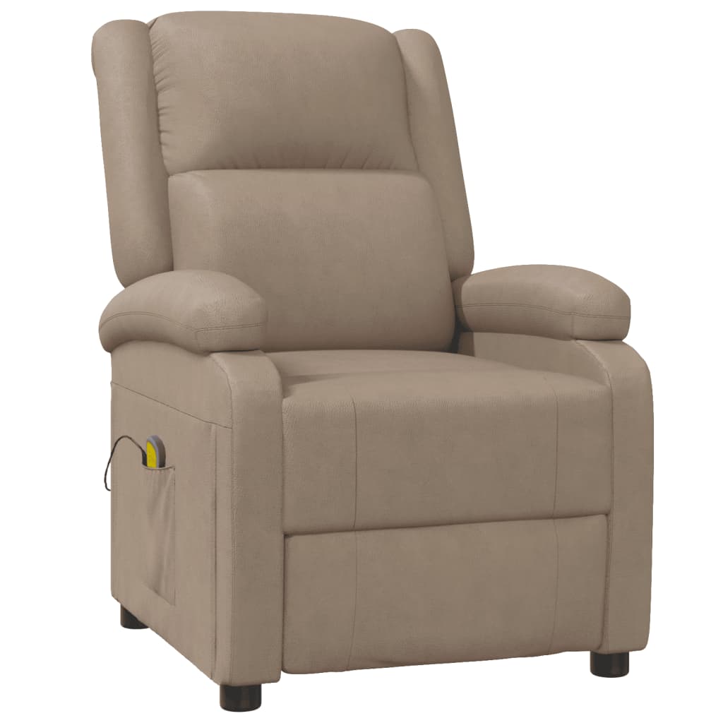 Fauteuil de massage Cappuccino Similicuir Fauteuils électriques vidaXL   