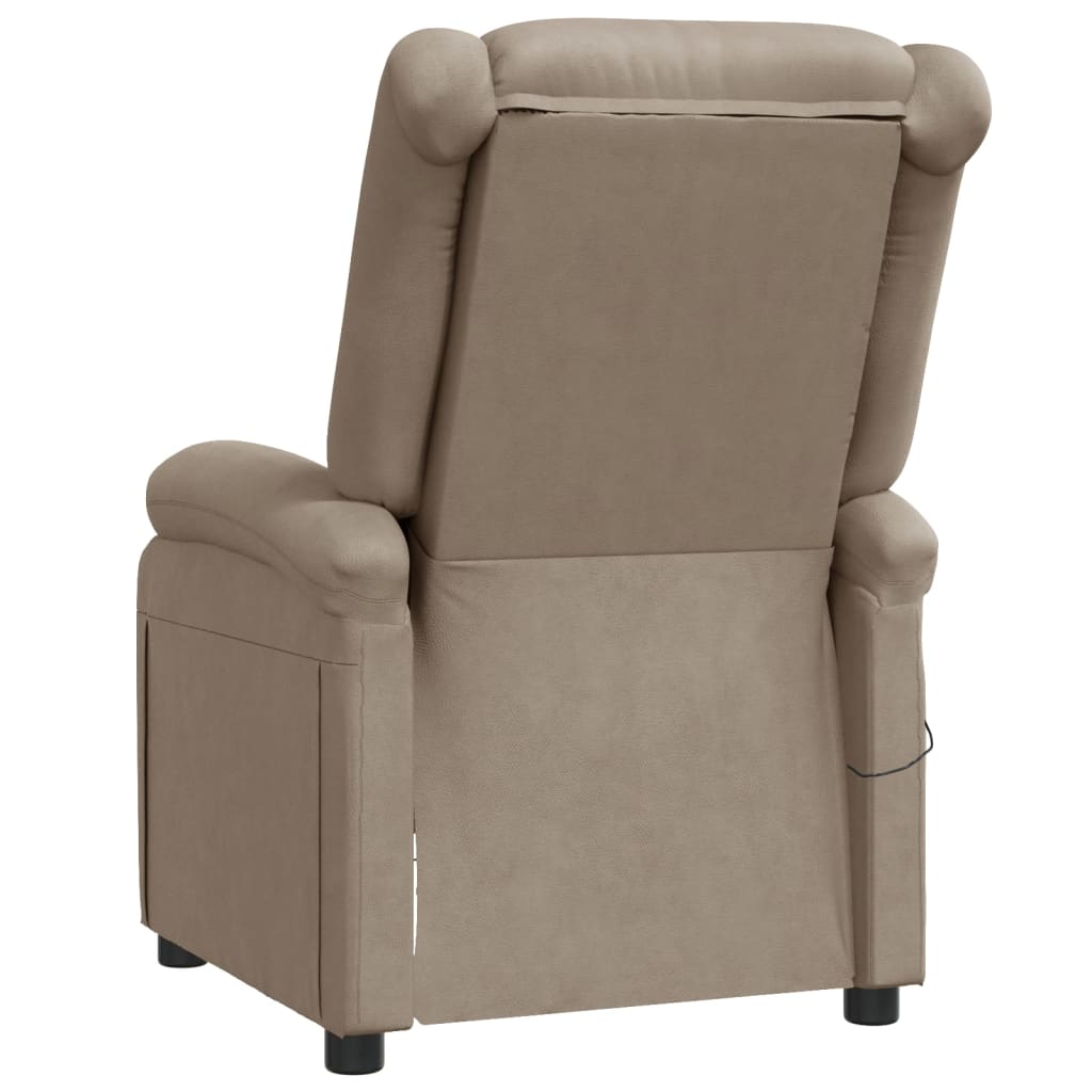 Fauteuil de massage Cappuccino Similicuir Fauteuils électriques vidaXL   