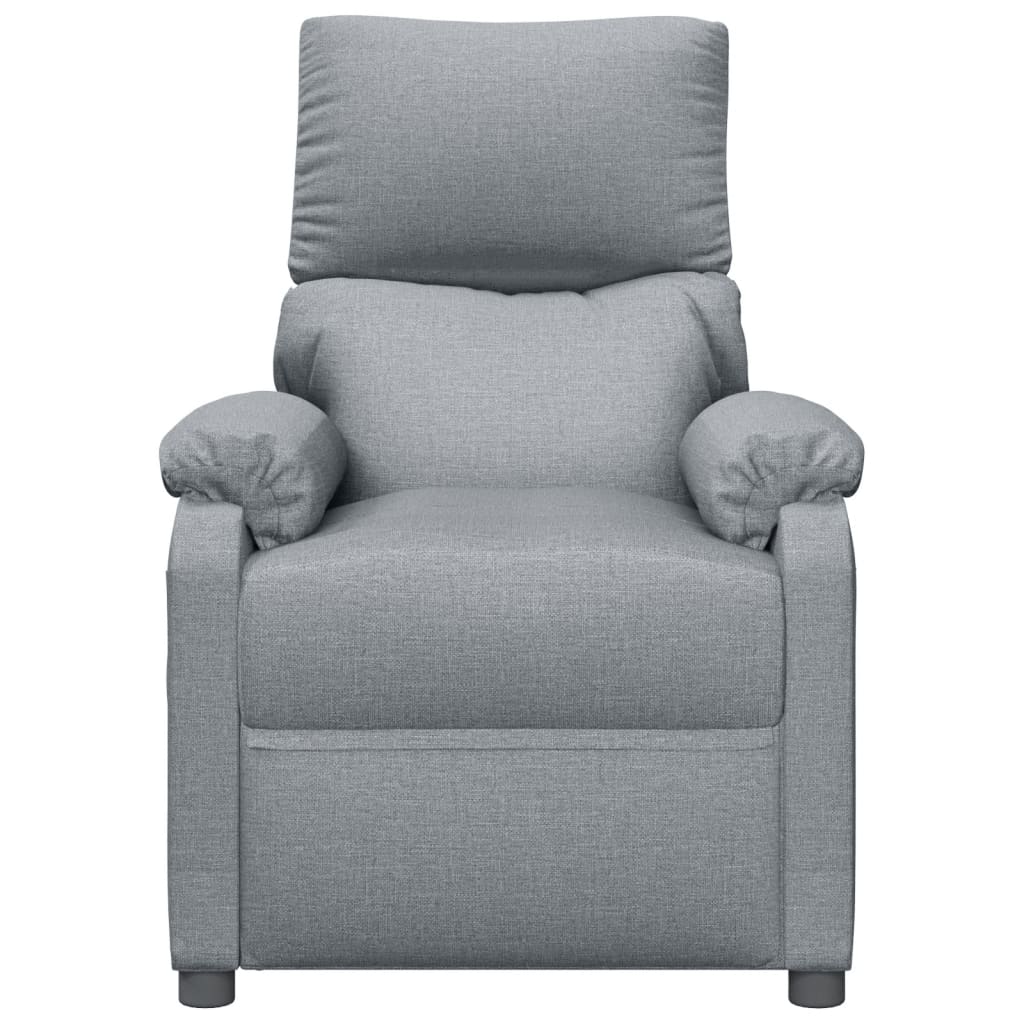 Fauteuil de massage Gris clair Tissu Fauteuils électriques vidaXL   