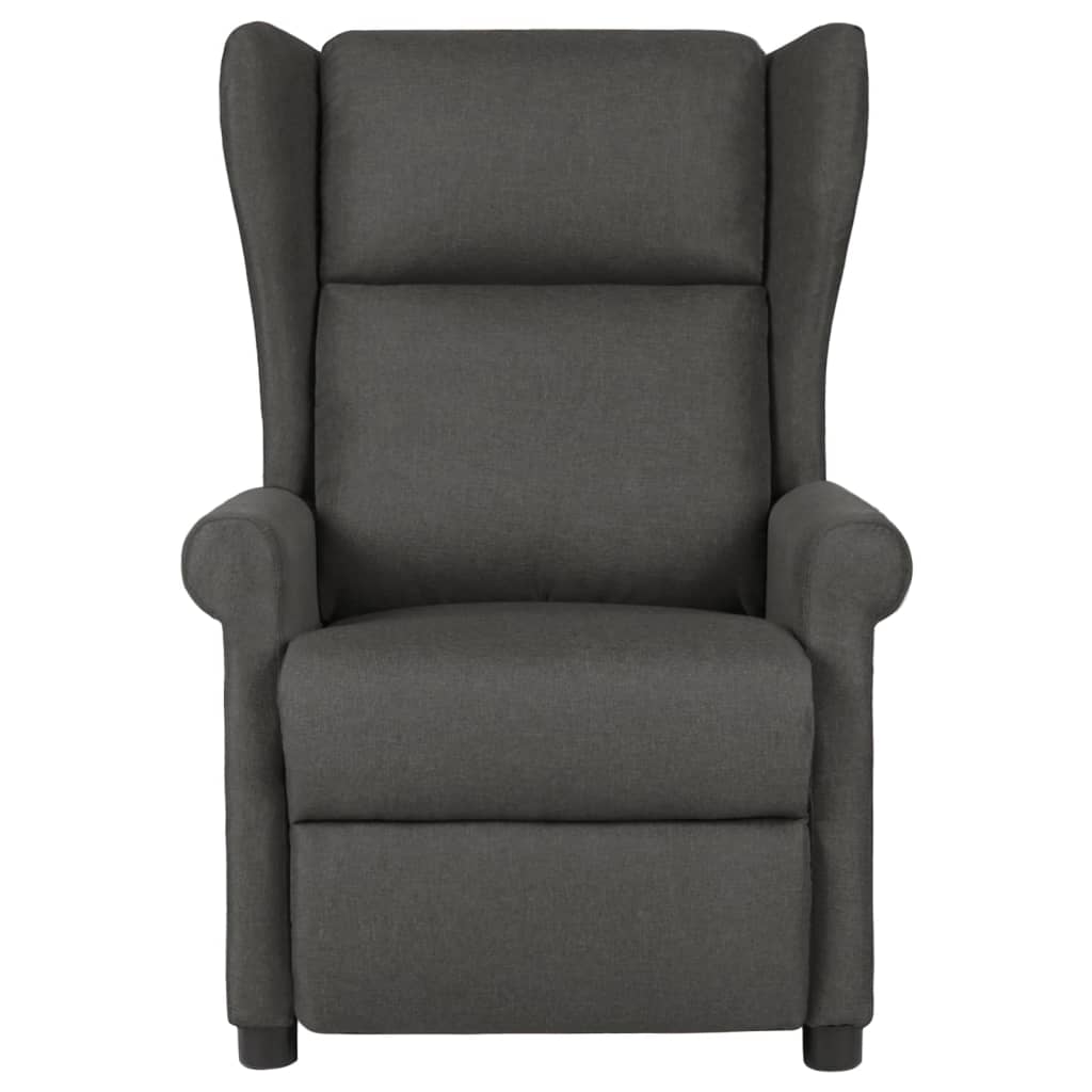 Fauteuil de massage Gris foncé Tissu Fauteuils électriques vidaXL   