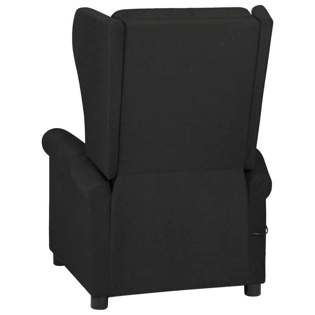 Fauteuil de massage Noir Tissu Fauteuils électriques vidaXL   