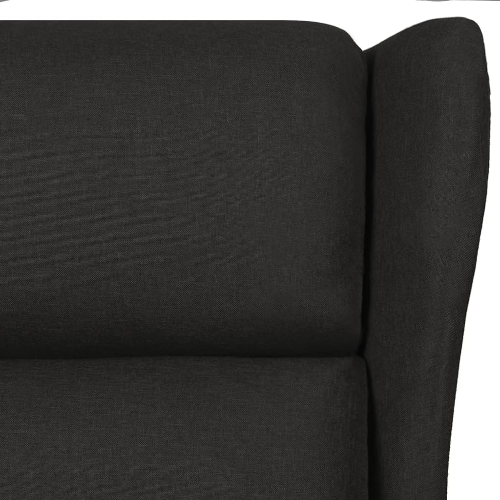 Fauteuil de massage Noir Tissu Fauteuils électriques vidaXL   