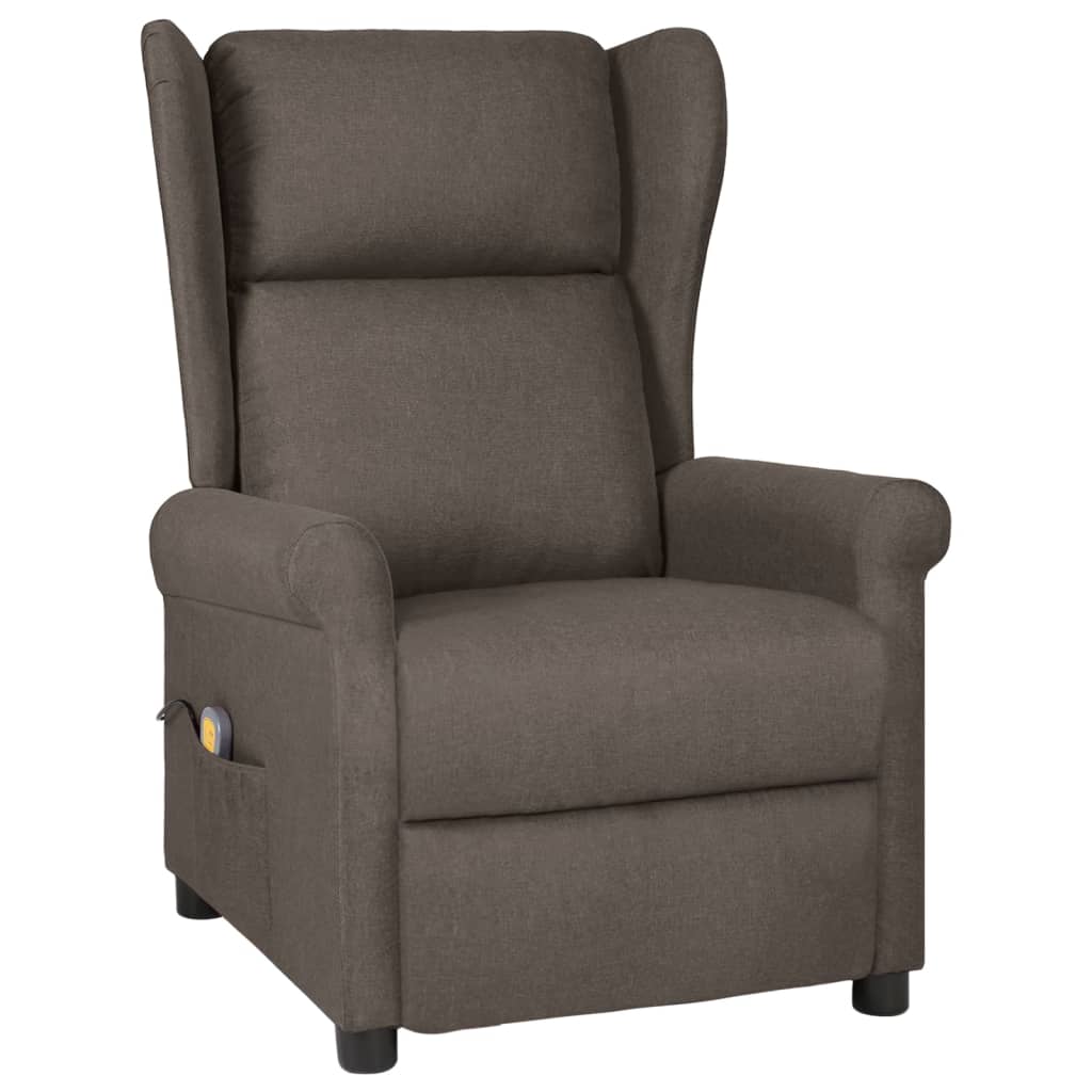 Fauteuil de massage Marron Tissu Fauteuils électriques vidaXL   