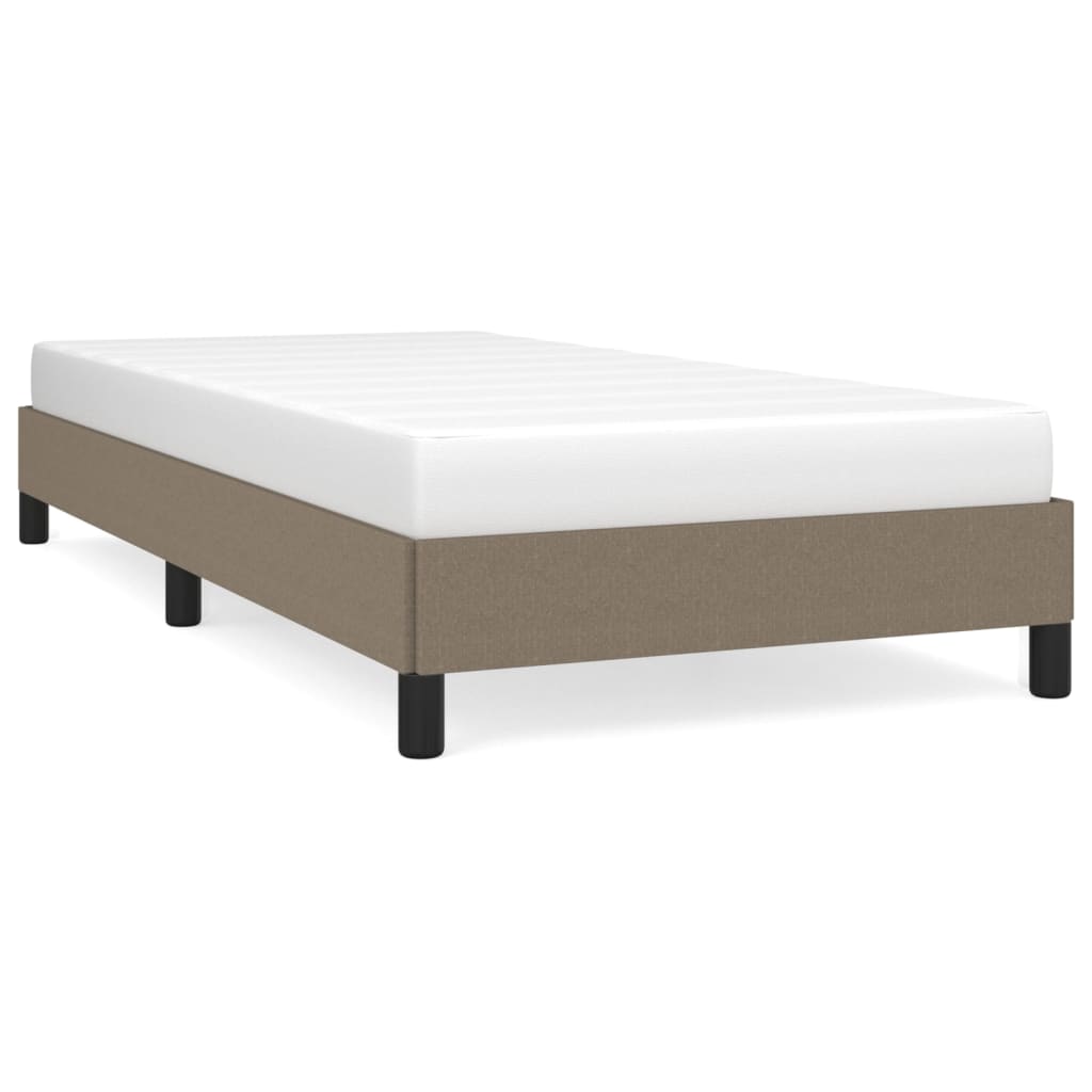 Cadre de lit Taupe 80 x 200 cm Tissu Lits & cadres de lit vidaXL   