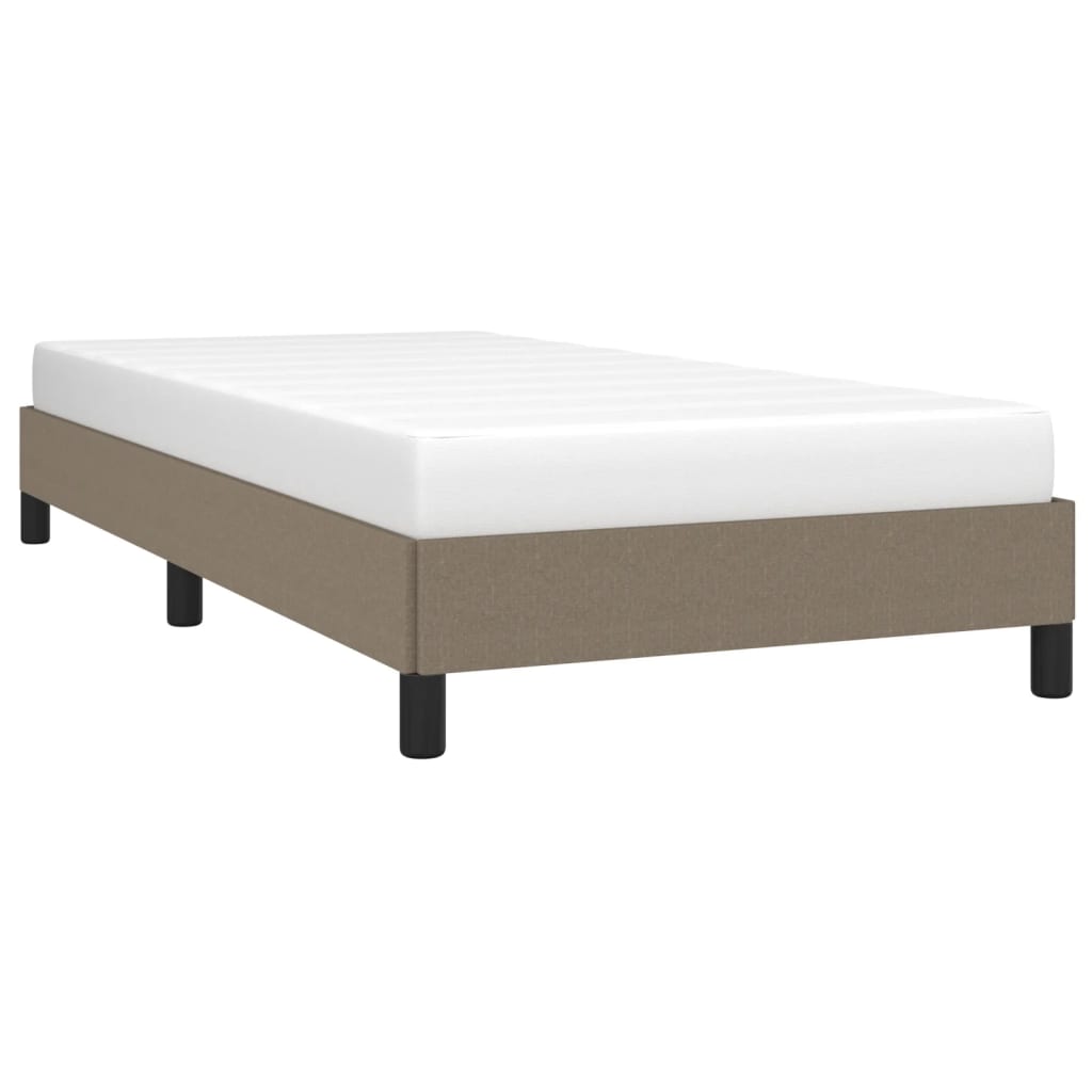 Cadre de lit Taupe 80 x 200 cm Tissu Lits & cadres de lit vidaXL   