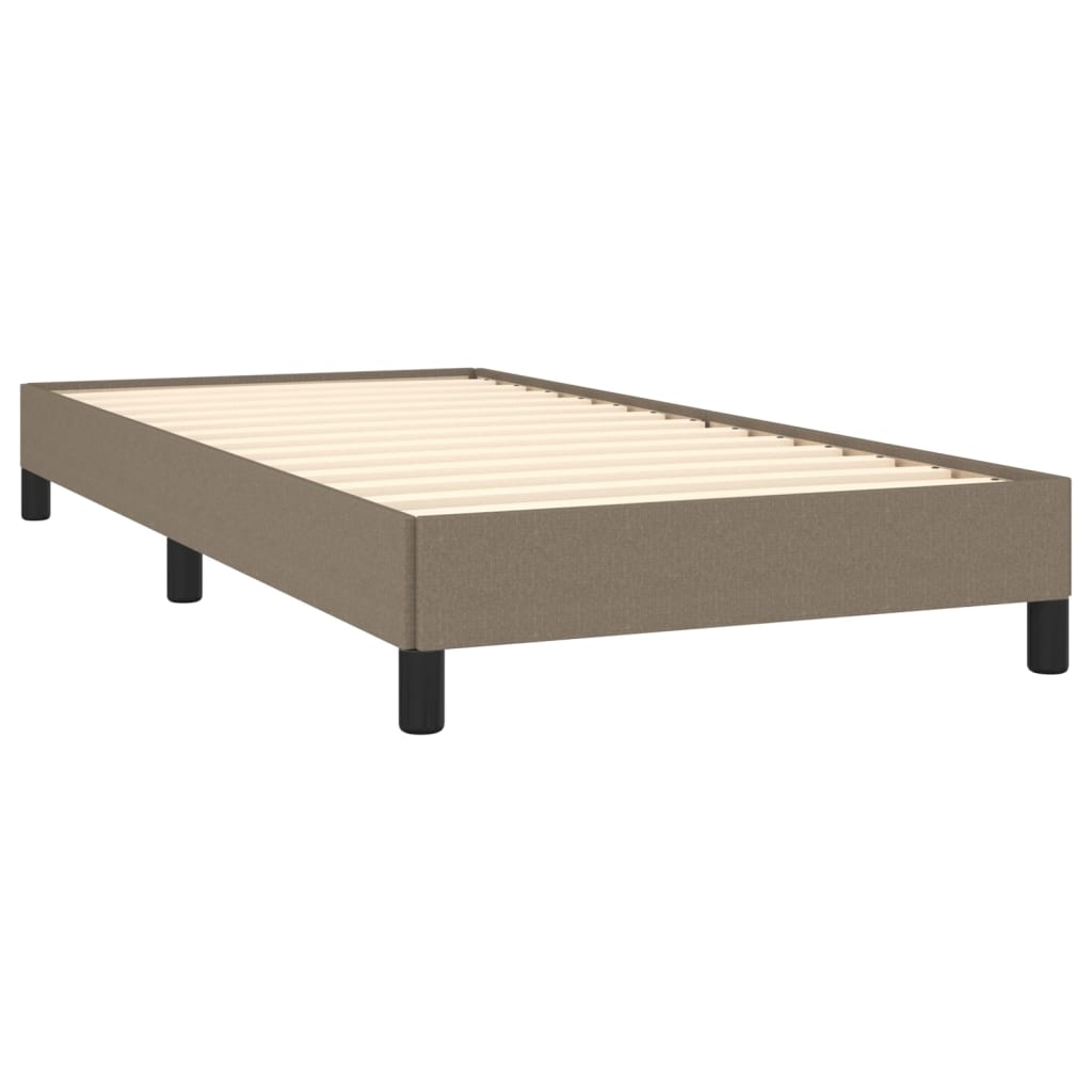 Cadre de lit Taupe 80 x 200 cm Tissu Lits & cadres de lit vidaXL   