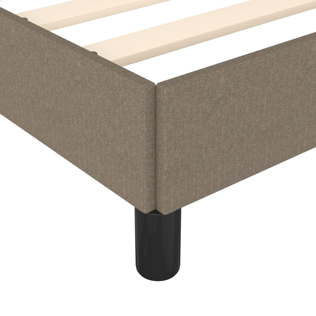 Cadre de lit Taupe 80 x 200 cm Tissu Lits & cadres de lit vidaXL   