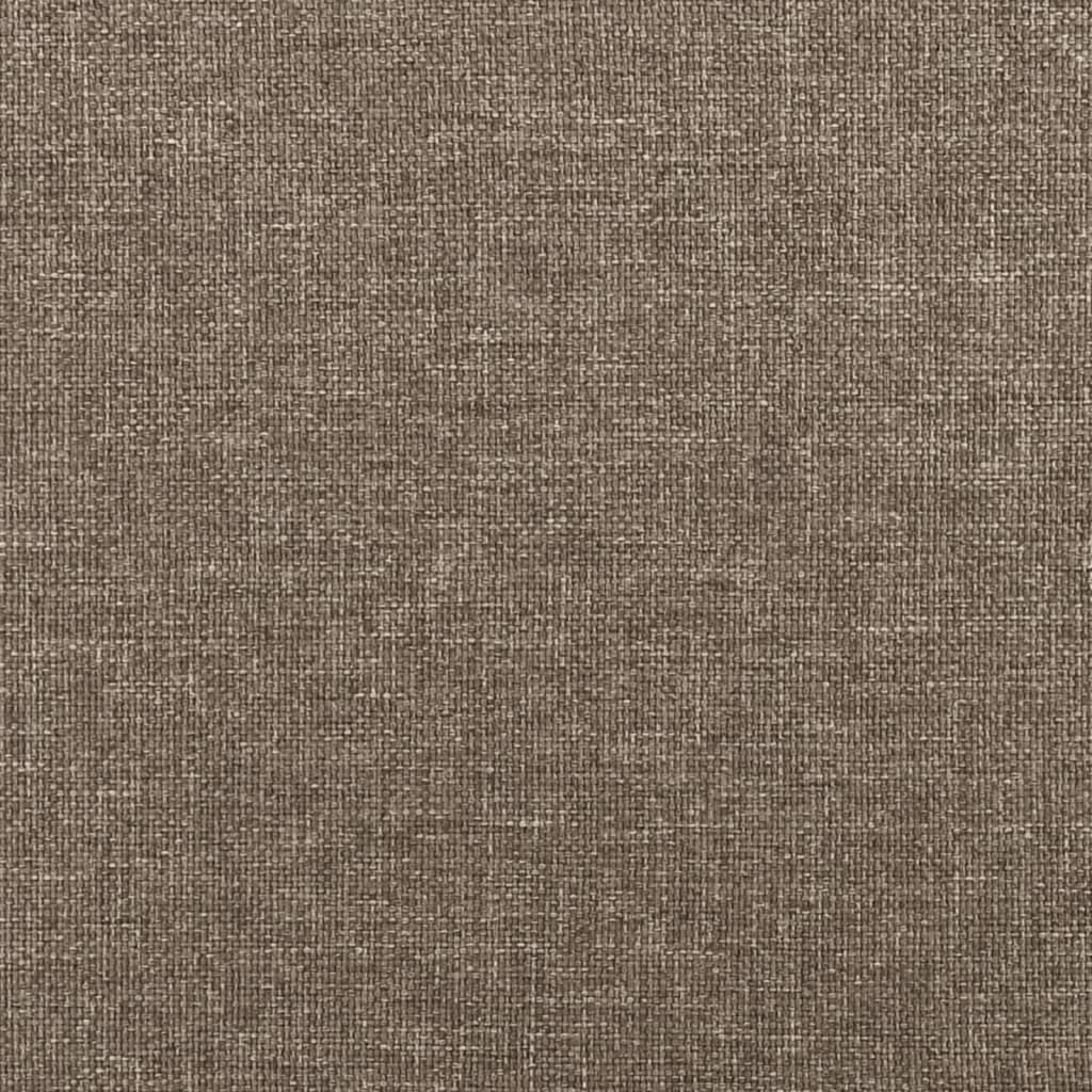 Cadre de lit Taupe 90x190 cm Tissu Lits & cadres de lit vidaXL   