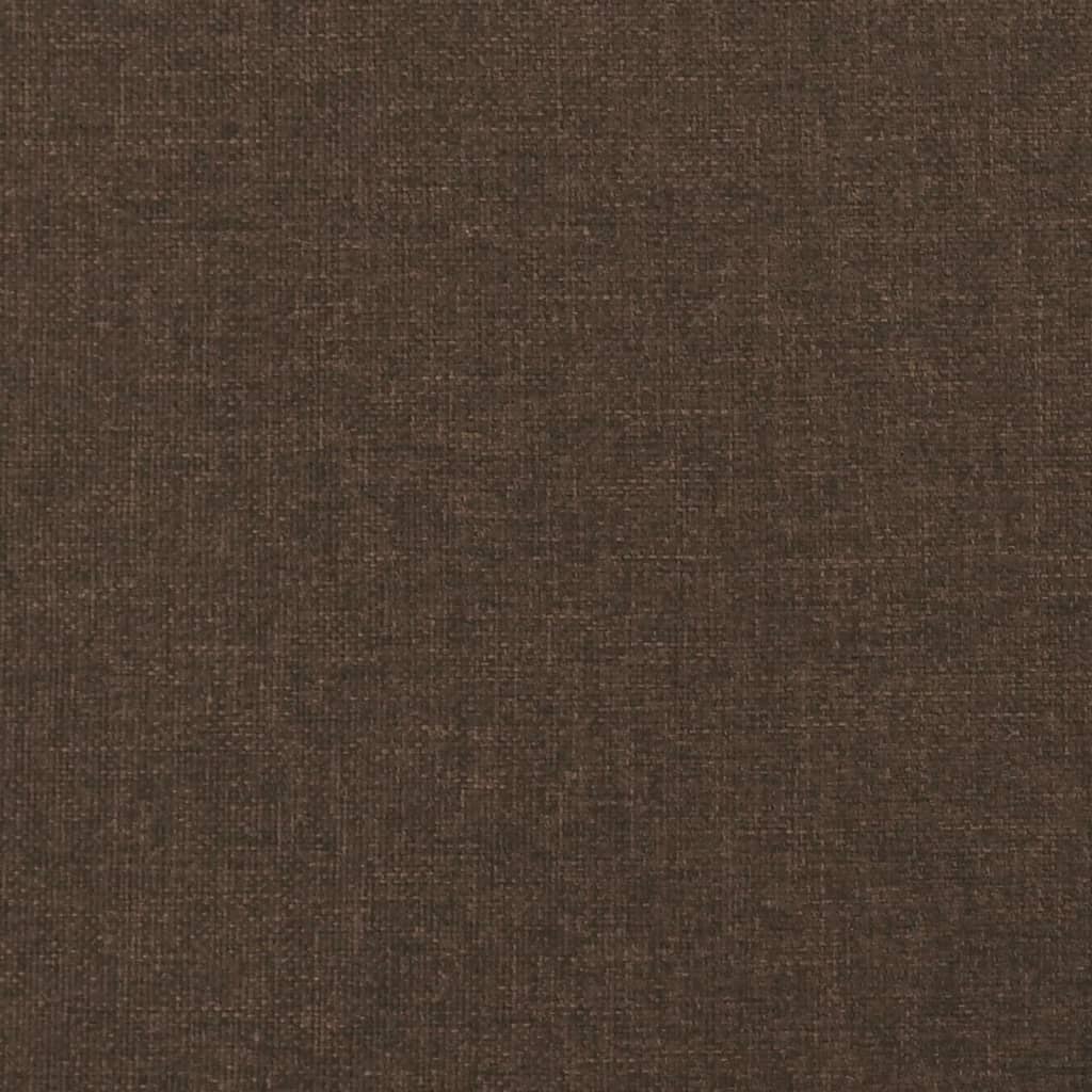 Cadre de lit Marron foncé 120x200 cm Tissu Lits & cadres de lit vidaXL   