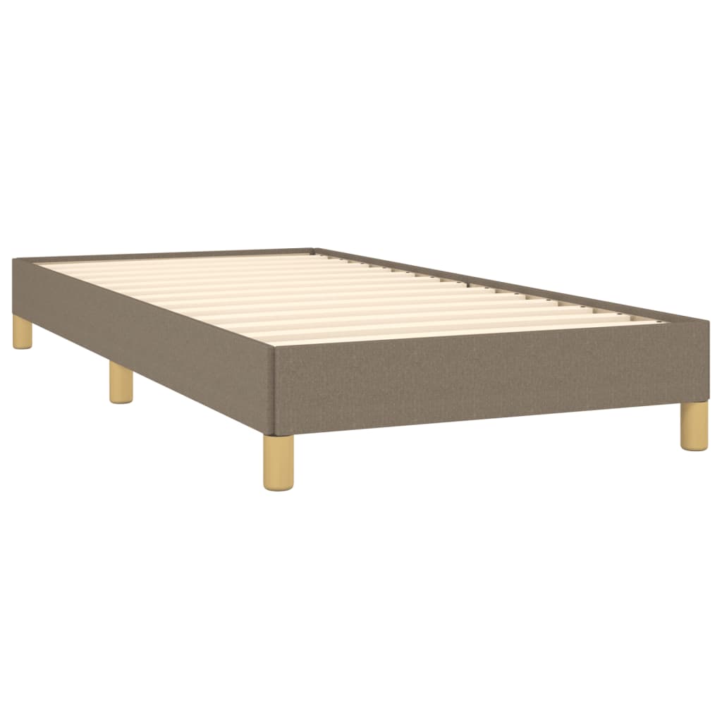 Cadre de lit Taupe 90x190 cm Tissu Lits & cadres de lit vidaXL   