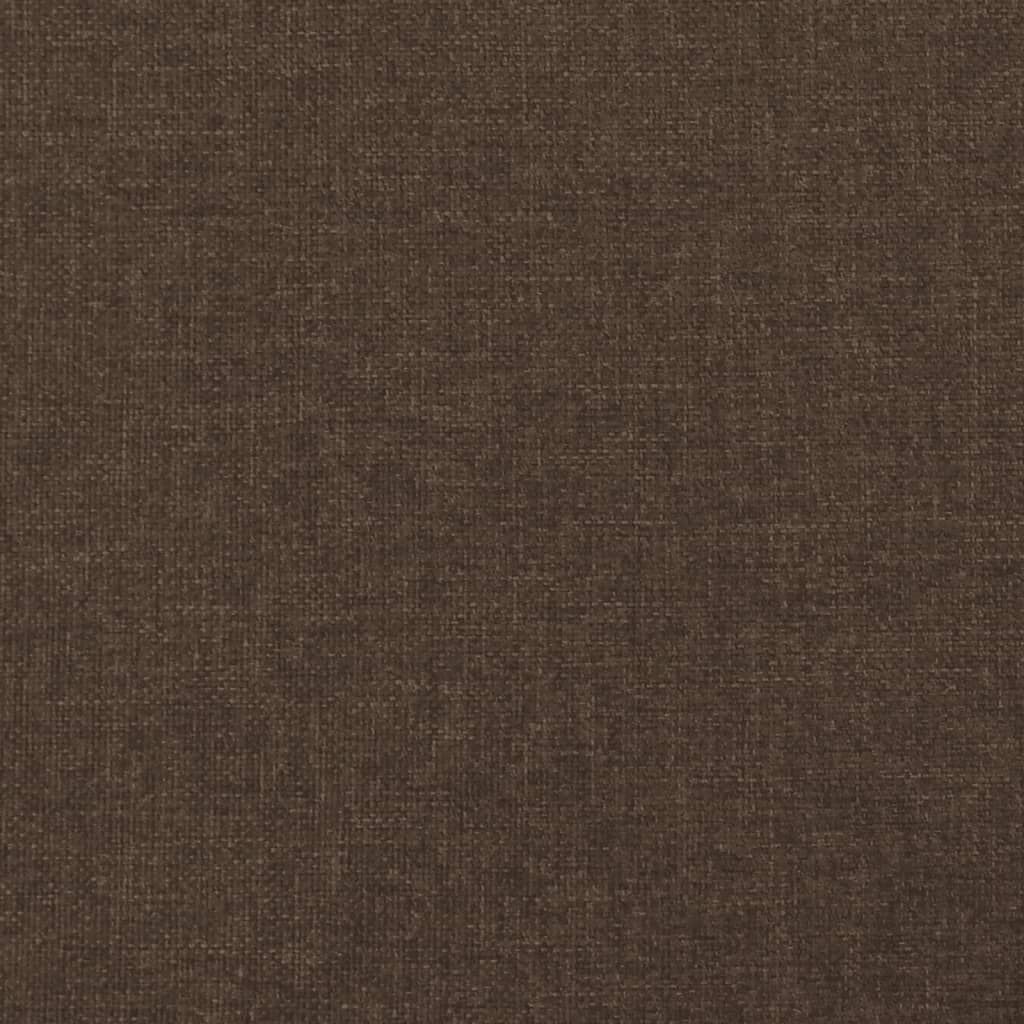 Cadre de lit Marron foncé 100x200 cm Tissu Lits & cadres de lit vidaXL   