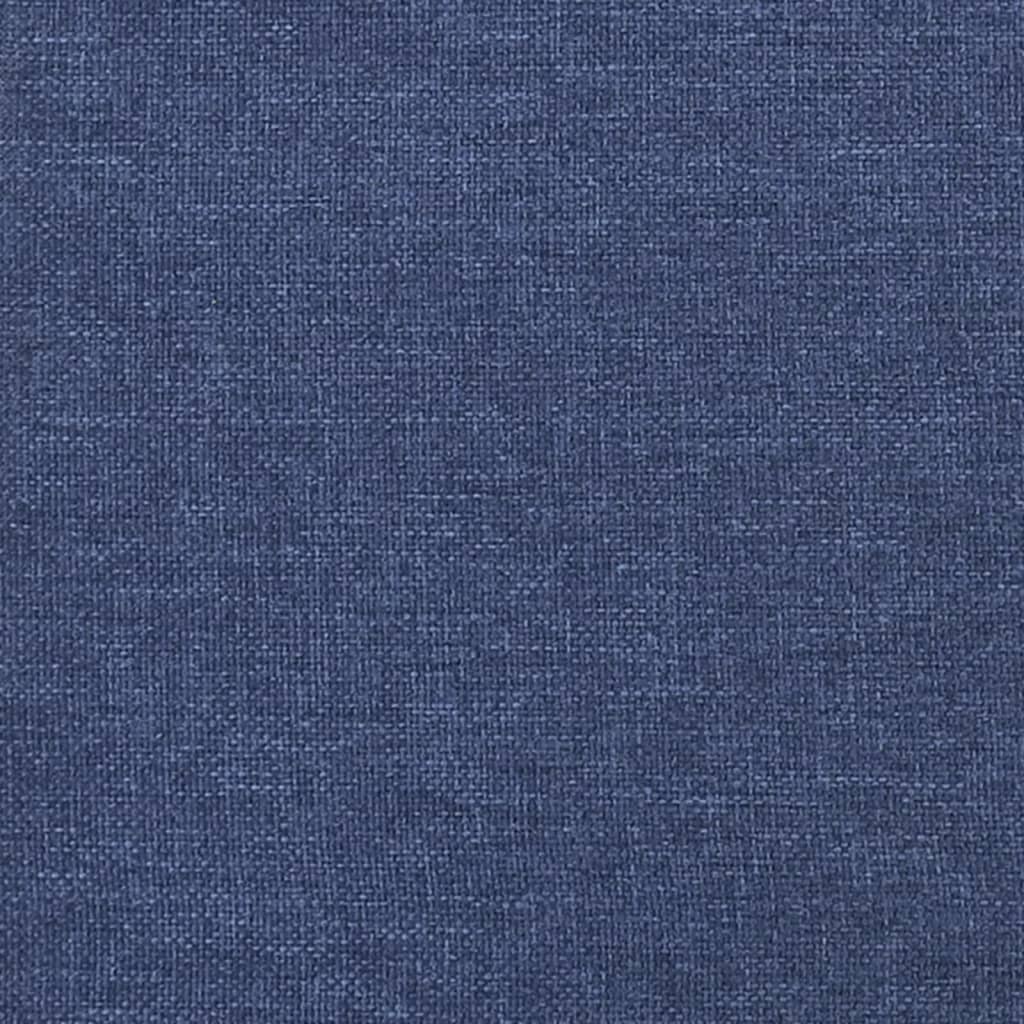 Cadre de lit Bleu 200x200 cm Tissu Lits & cadres de lit vidaXL   