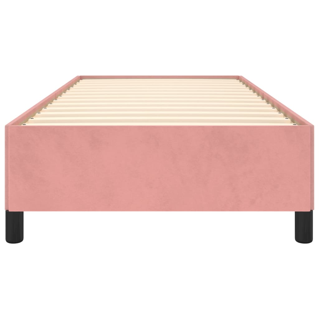 Cadre de lit Rose 90x190 cm Velours Lits & cadres de lit vidaXL   