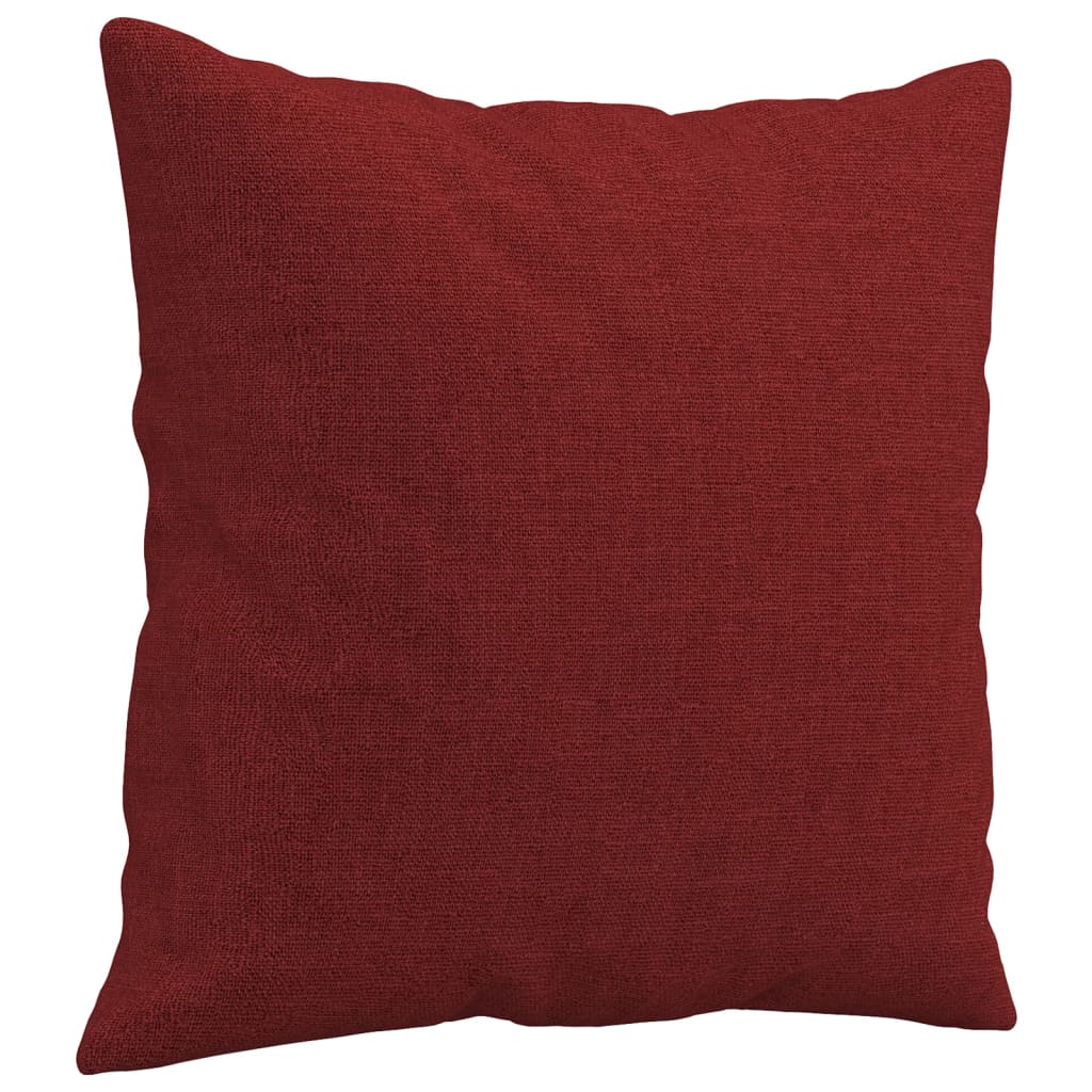 Coussins décoratifs lot de 2 Rouge bordeaux 40x40 cm Tissu Coussins décoratifs vidaXL   