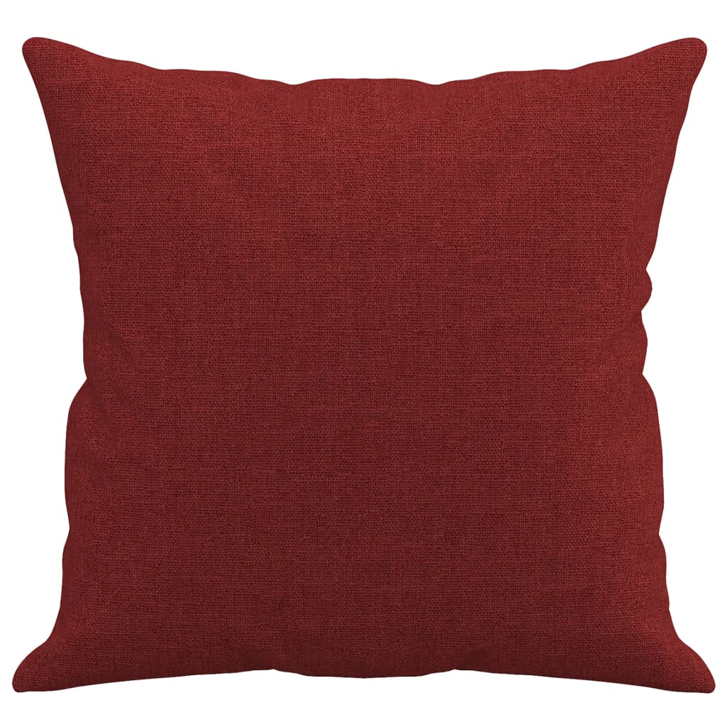 Coussins décoratifs lot de 2 Rouge bordeaux 40x40 cm Tissu Coussins décoratifs vidaXL   