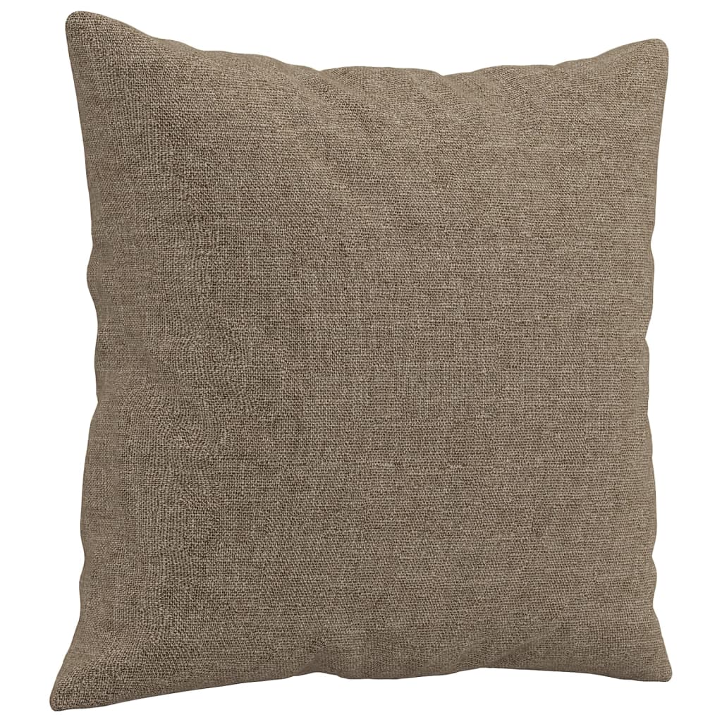 Coussins décoratifs 2 pcs Taupe 40x40 cm Tissu Coussins décoratifs vidaXL   