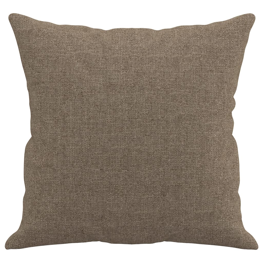 Coussins décoratifs 2 pcs Taupe 40x40 cm Tissu Coussins décoratifs vidaXL   